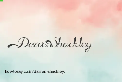 Darren Shackley