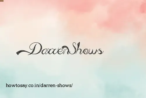 Darren Shows