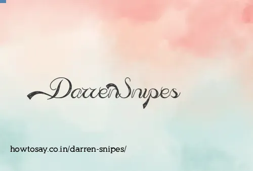 Darren Snipes