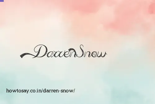 Darren Snow