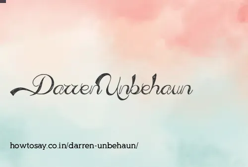 Darren Unbehaun
