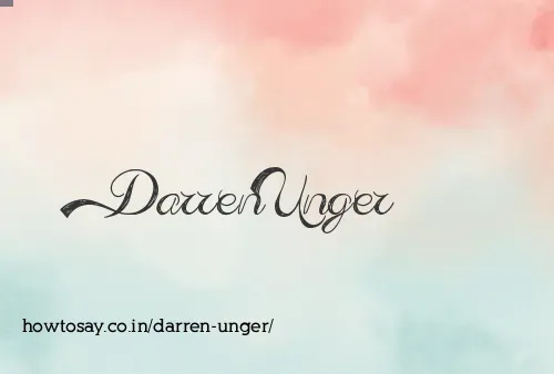 Darren Unger