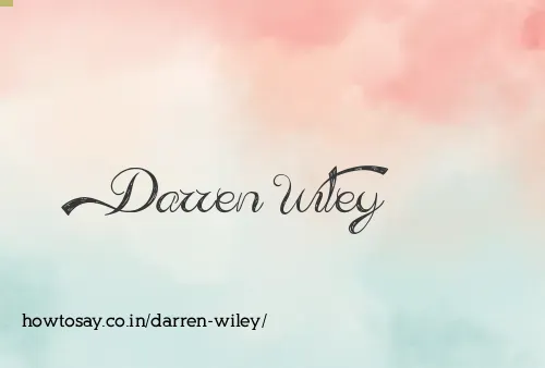 Darren Wiley