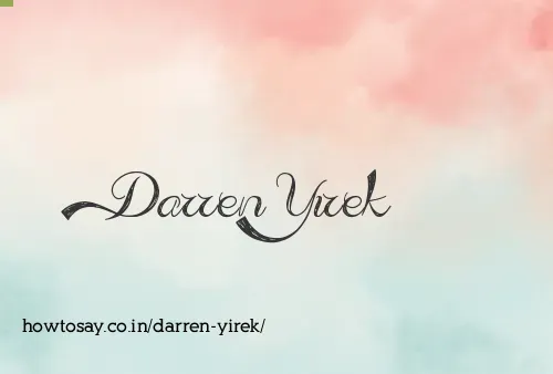 Darren Yirek