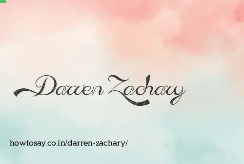 Darren Zachary