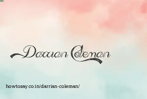 Darrian Coleman