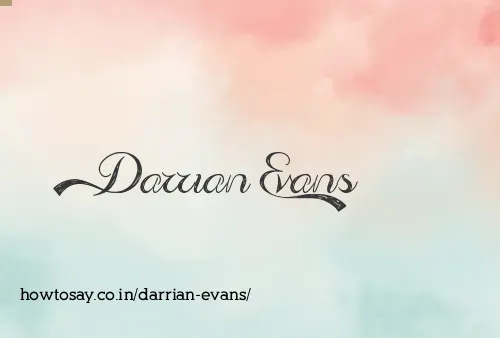 Darrian Evans