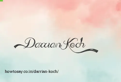 Darrian Koch