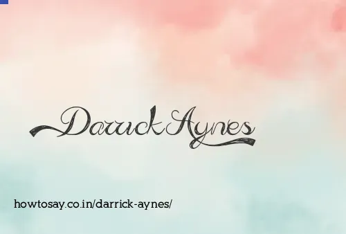 Darrick Aynes