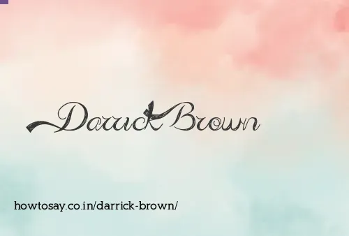 Darrick Brown