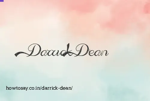 Darrick Dean