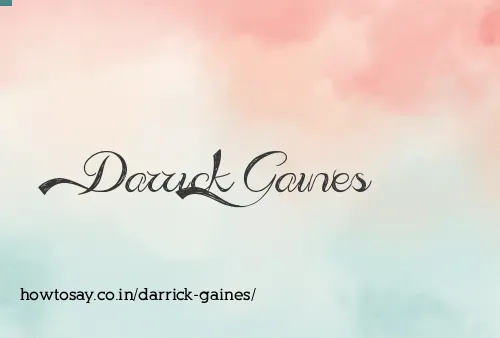 Darrick Gaines
