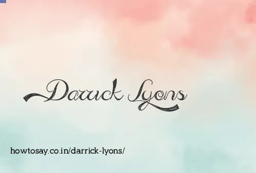 Darrick Lyons
