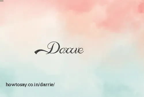 Darrie