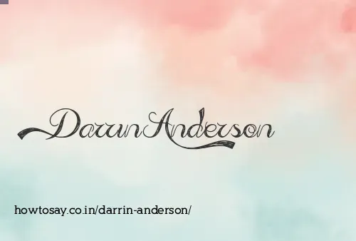 Darrin Anderson
