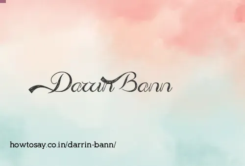 Darrin Bann
