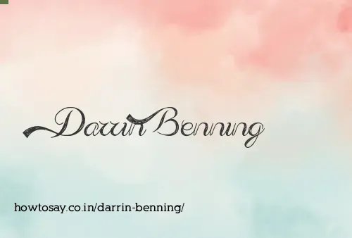 Darrin Benning