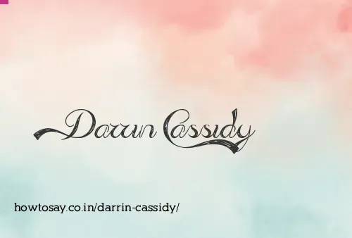 Darrin Cassidy