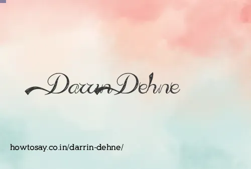 Darrin Dehne
