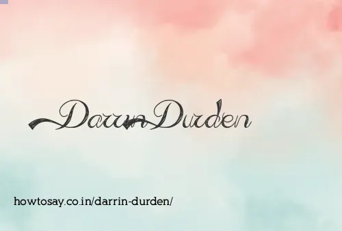 Darrin Durden