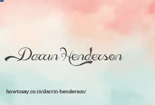 Darrin Henderson