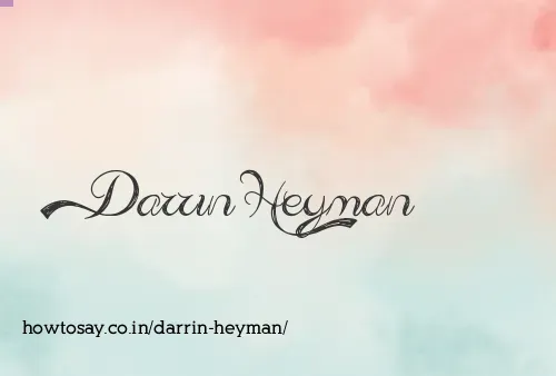 Darrin Heyman