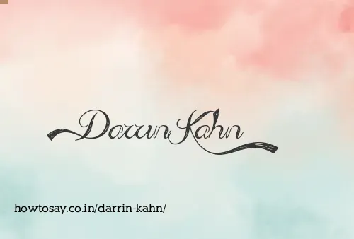 Darrin Kahn