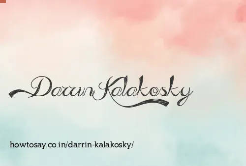 Darrin Kalakosky