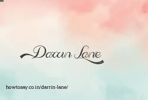 Darrin Lane