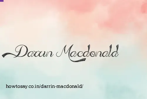 Darrin Macdonald