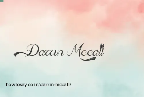 Darrin Mccall