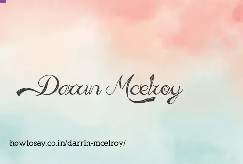 Darrin Mcelroy