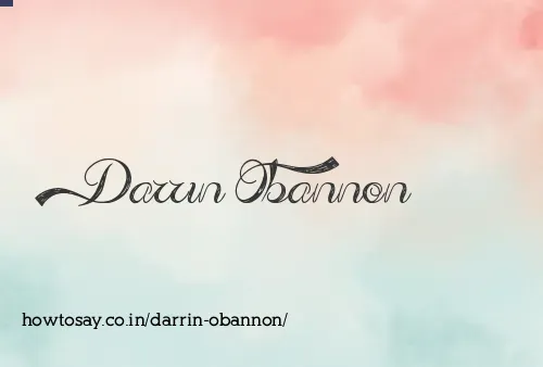 Darrin Obannon