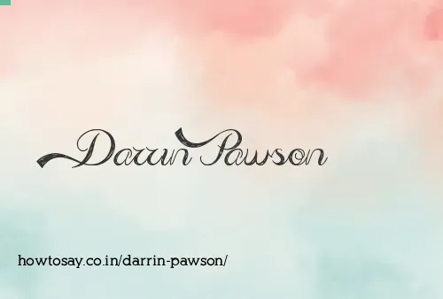 Darrin Pawson