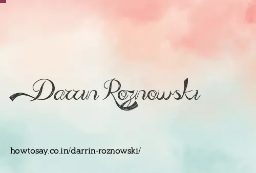 Darrin Roznowski