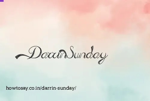 Darrin Sunday
