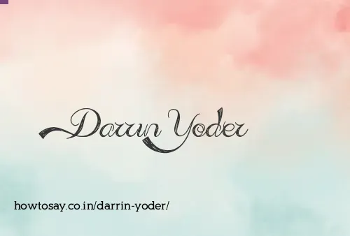 Darrin Yoder