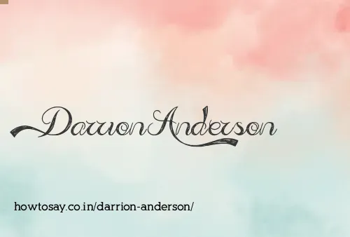 Darrion Anderson