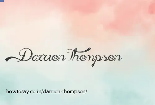 Darrion Thompson