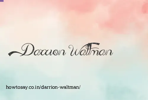 Darrion Waltman