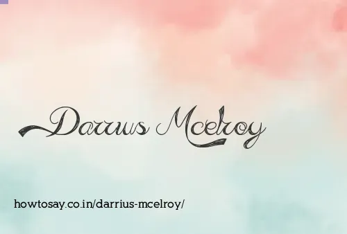 Darrius Mcelroy
