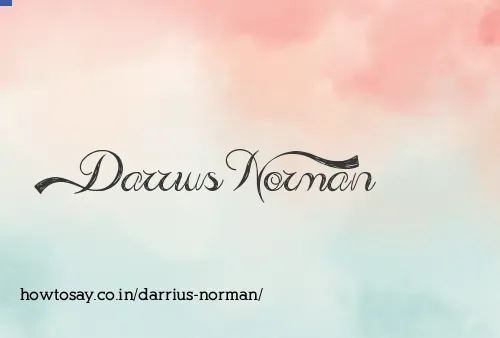 Darrius Norman