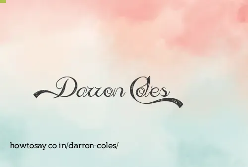 Darron Coles