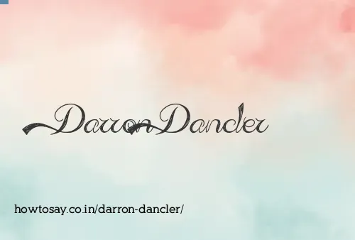 Darron Dancler