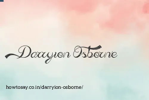 Darryion Osborne