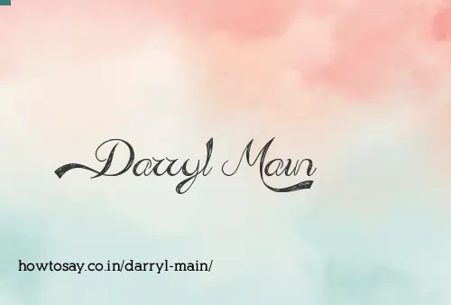 Darryl Main