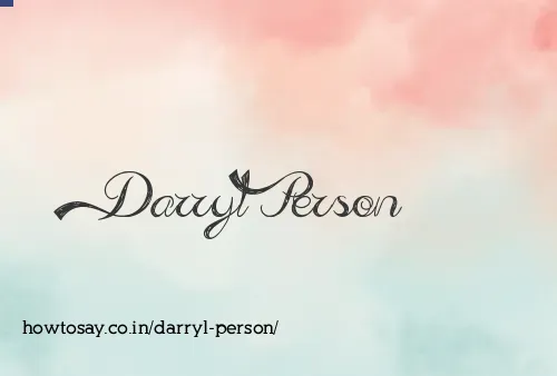 Darryl Person