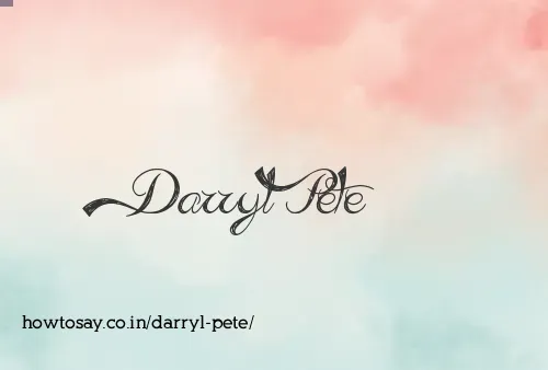 Darryl Pete