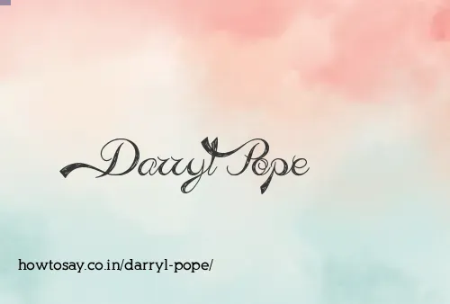 Darryl Pope