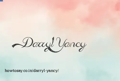 Darryl Yancy